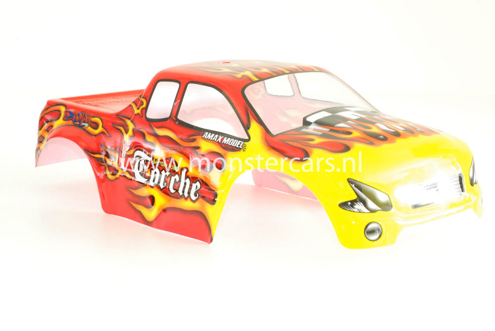 Casing Truck Red Flames
